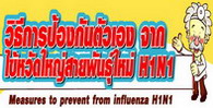 วิธีการป้องกันตัวเองจากไข้หวัดใหญ่สายพันธ์ใหม่ H1N1